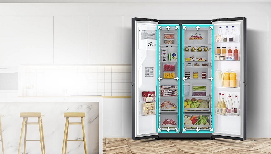 Americká lednice LG GSJV91MCAE Americká lednice LG GSJV91MCAE