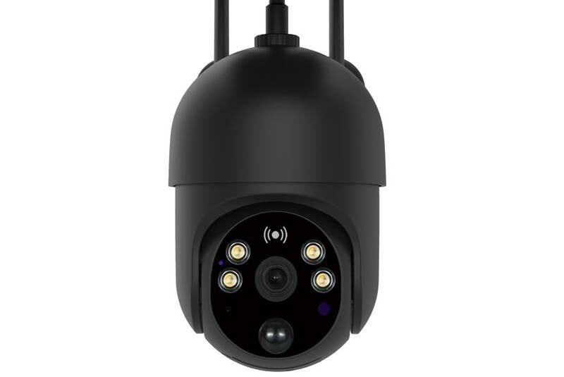 IP kamera IMMAX NEO LITE SMART Security SUN 4G, solární, IP65, HD, PIR čidlo, micro USB, outdoor, TUYA černá