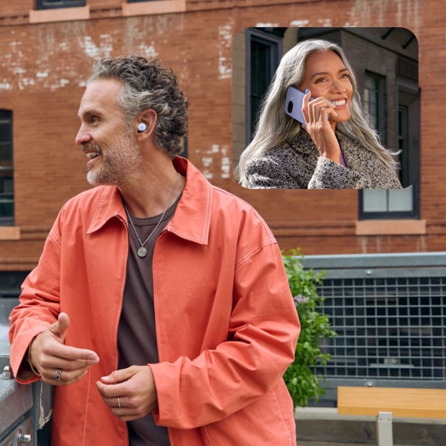 Sluchátka Google Pixel Buds 2a Iris bílá/fialová Google Pixel Buds 2a Iris, bílá/fialová