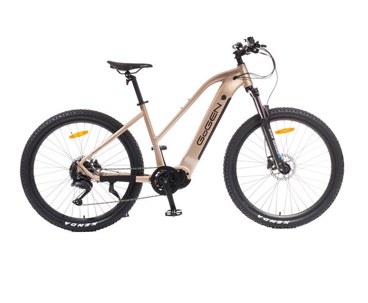 Elektrokolo GoGEN Nexora MX 27,5" 18" 2026, zlatá/černá barva.