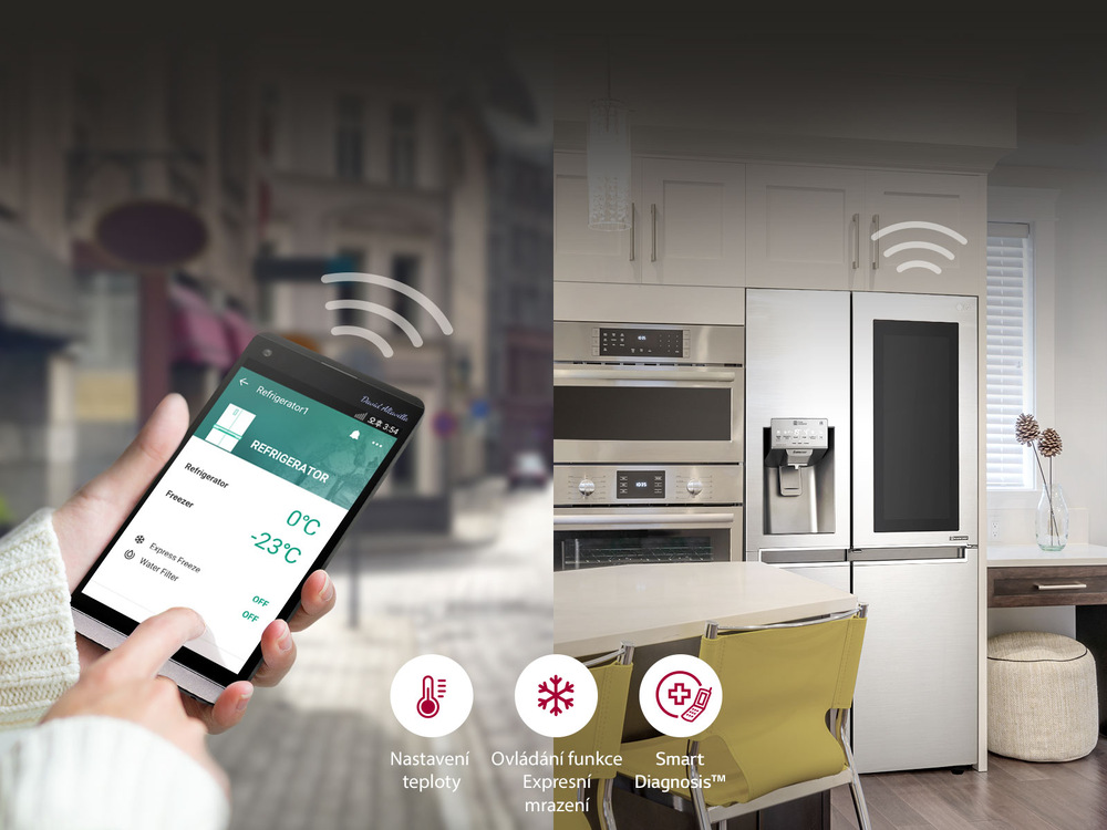 Americká lednice LG GSX961NSAZ nerez Americká lednice LG GSX961NSAZ nerez