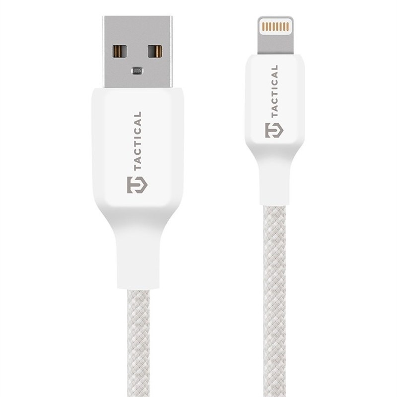Kabel Tactical Stitch Thread USB-A/Lightning 1m - bílý