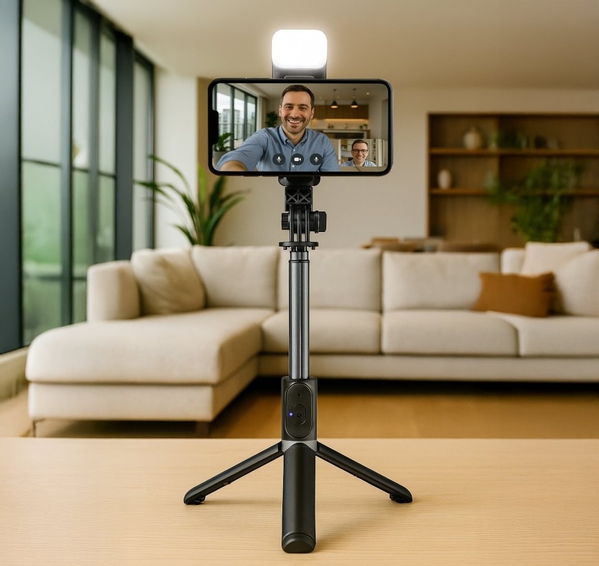 Selfie tyč Obal:Me SelfiePod Glow černá Selfie tyč Obal:Me SelfiePod Glow pro vlogování