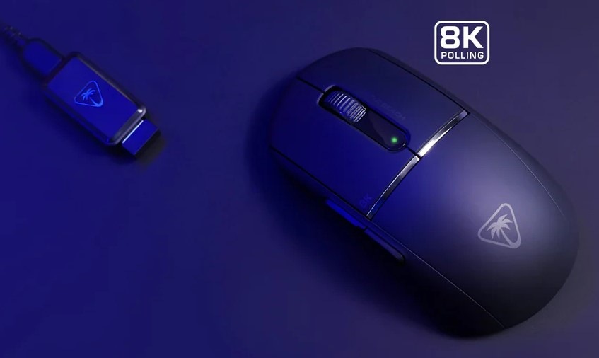 Myš Turtle Beach Burst II Pro černá Pohled shora na herní myš v černém provedení