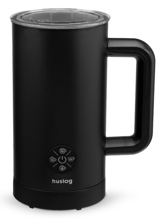 Napěňovač mléka Huslog s objemem 300 ml, černá barva