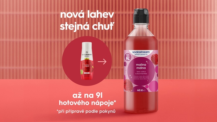 Nový a lepší vzhled Sodastream