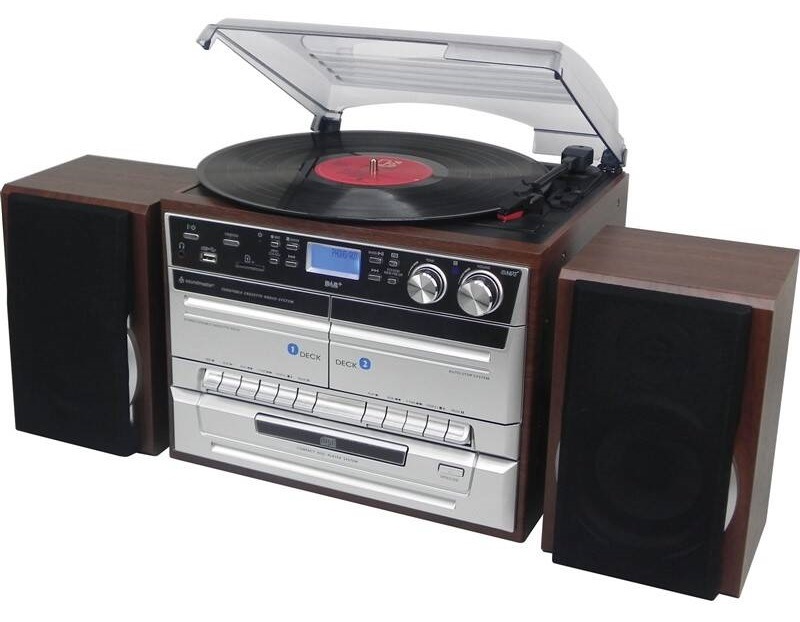 Mikrosystém Soundmaster MCD5550 DBR stříbrný/hnědý