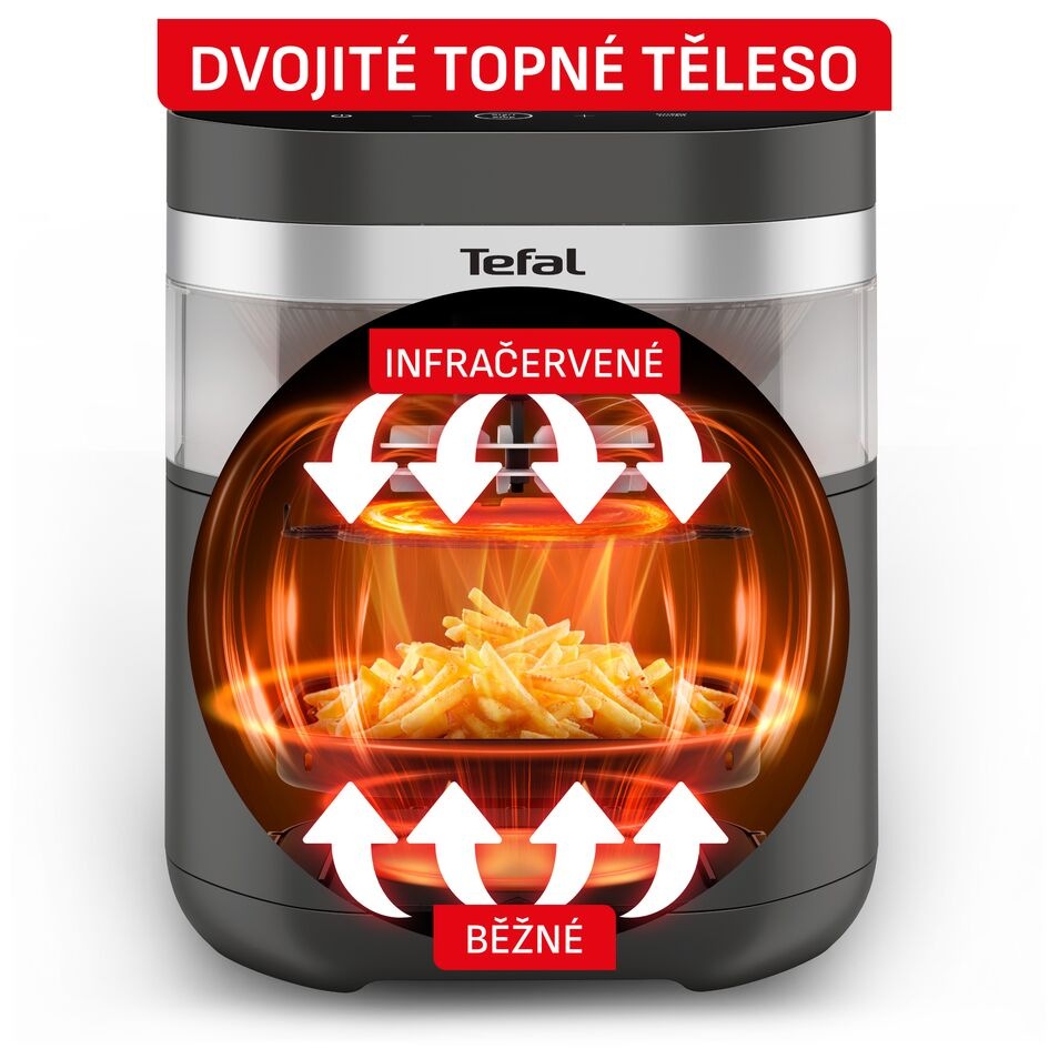 Pečení ve fritéze Tefal EY8328E0 Infrared s dvojitým topným tělesem
