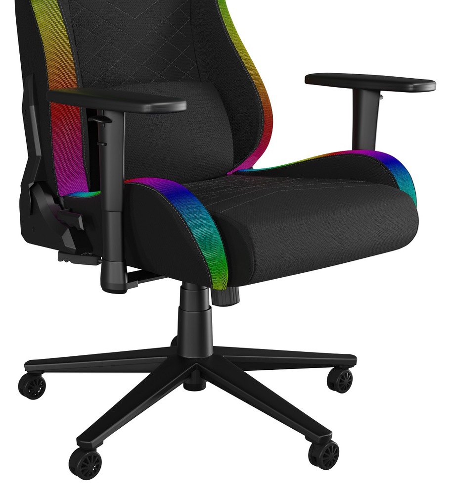Herní židle Genesis TRIT 660 RGB černá Detail sedáku herní židle Genesis TRIT 660 RGB