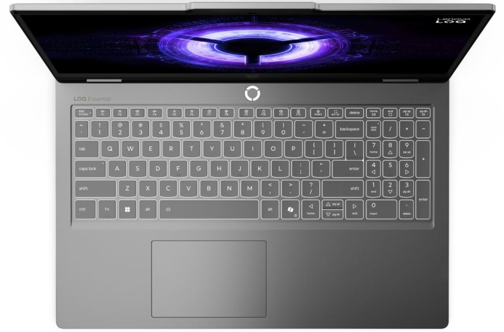Klávesnice a displej notebooku Lenovo LOQ Essential 15IRX11