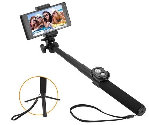 Selfie tyč GoGEN 5 teleskopická, bluetooth černá