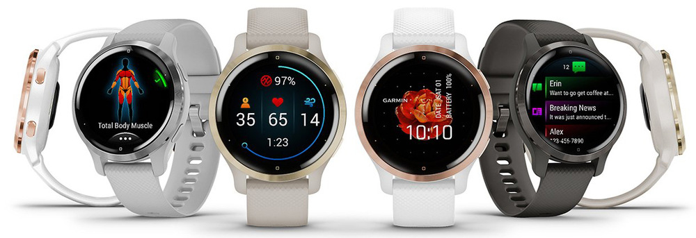 Chytré hodinky Garmin Venu 2S - Slate/Black Band