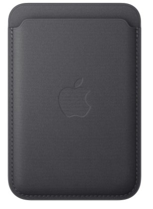 Peněženka Apple FineWoven s MagSafe k iPhonu – černá