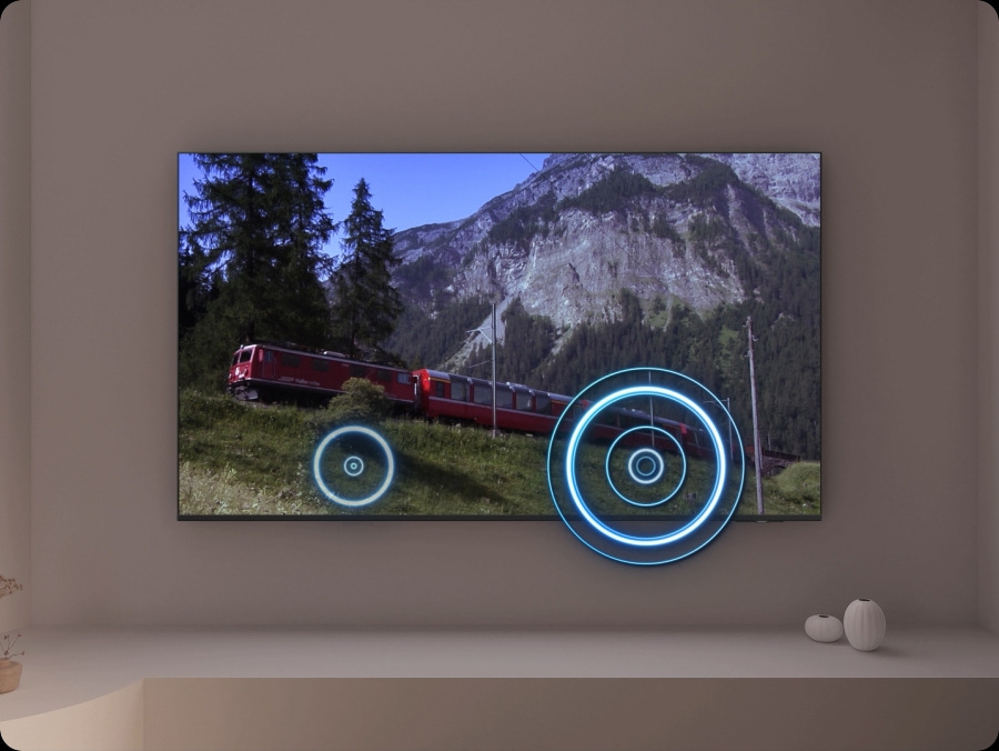 Televize Samsung QE85QN70H Televize Samsung zvukové vlny obraz