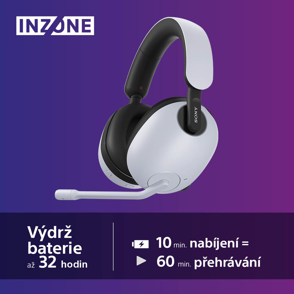 Headset Sony Inzone H9 bílý Sony Inzone H9, bílá