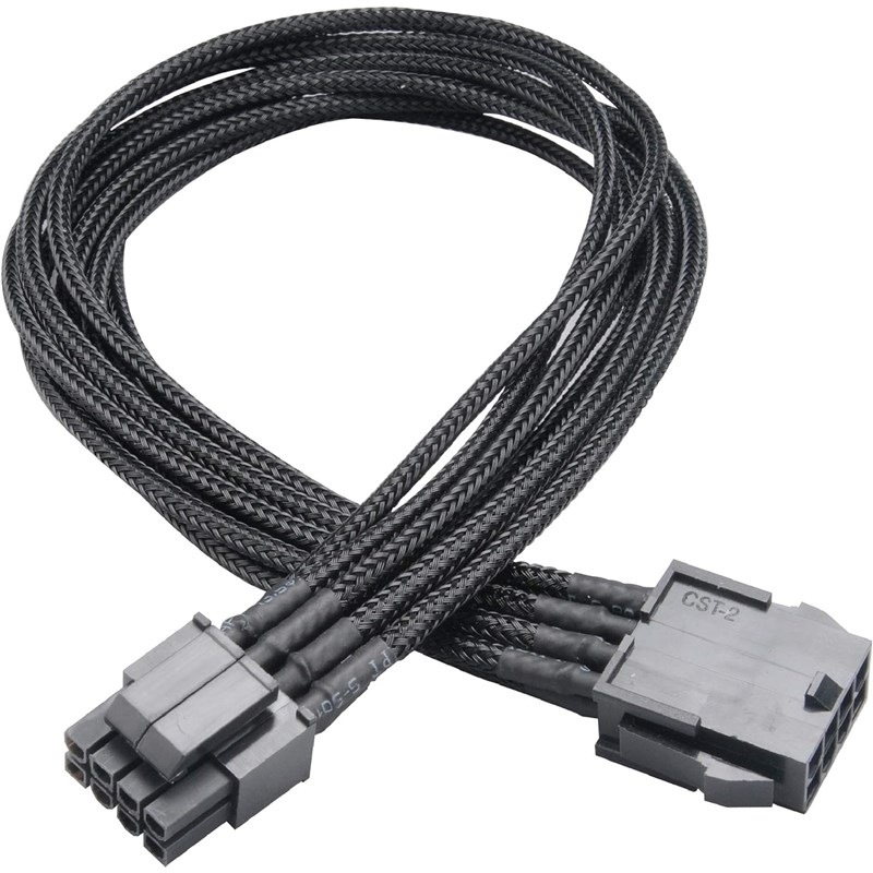 Kabel AKASA FLEXA P8 40cm černý