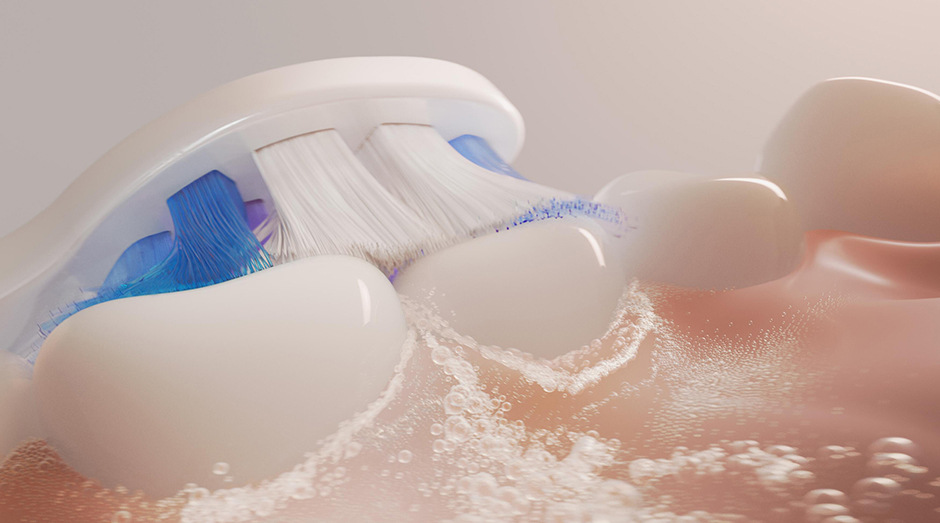 Náhradní hlavice Philips Sonicare Sensitive HX6052/87 (2 ks) bílá Philips HX6052/87 Sonicare Sensitive