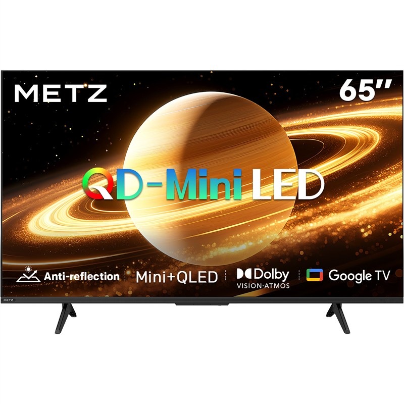 Televize Metz v černé barvě.