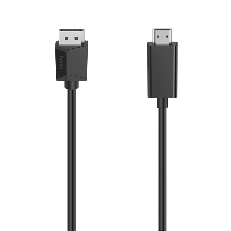 Kabel Hama DisplayPort/HDMI, UHD/4K, 1,5 m černý
