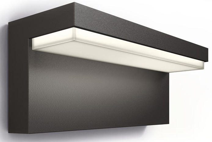 Nástěnné svítidlo Philips Bustan, 4000 K - antracitové