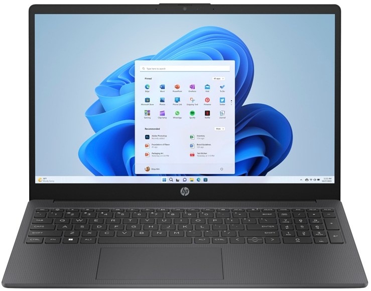 HP 15-fd0690nc + Microsoft 365 pro jednotlivce, šedá