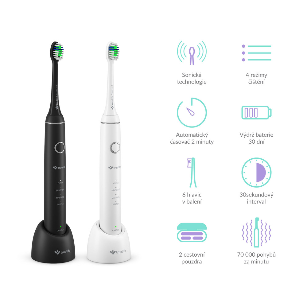 TrueLife SonicBrush Compact Duo, bílá 