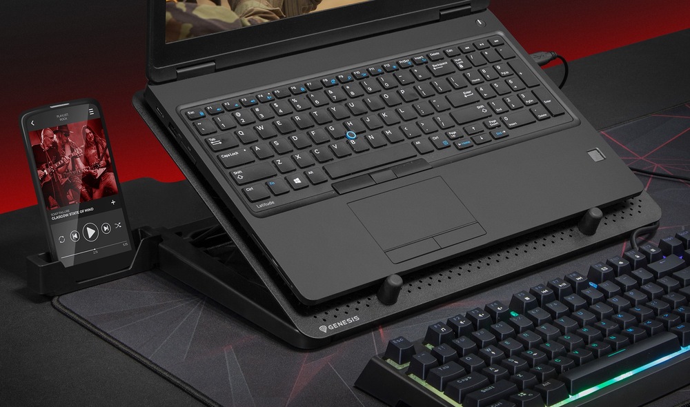Chladící podložka pro NTB Genesis OXID 550, LED, pro 17,3" černá Genesis OXID 550 (NHG-1411)