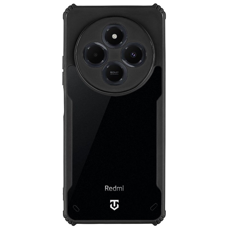 Kryt na mobil Tactical Quantum Stealth na Xiaomi Redmi 14C 4G/Poco C75 černý/průhledný