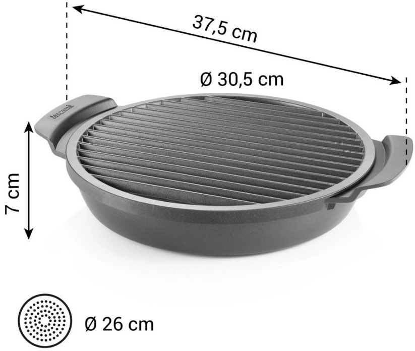 Pánev grilovací Tescoma PREMIUM černá
