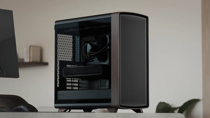 Case FRACTAL DESIGN Summit Black TG Light Tint černá Počítačová skříň FRACTAL DESIGN Summit Black TG Light Tint s viditelnými komponenty přes skleněnou bočnici