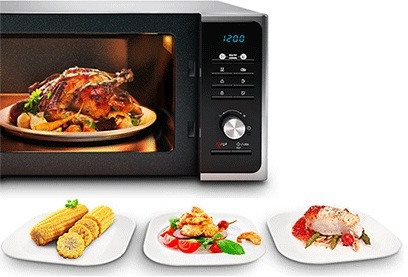 Mikrovlnná trouba Samsung Muse3 MG23F301TAS/EO černá/stříbrná Mikrovlnná trouba Samsung Muse3 MG23F301TAS/EO