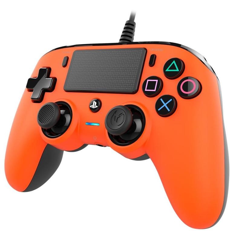 Gamepad Nacon Wired Compact Controller pro PS4 oranžový