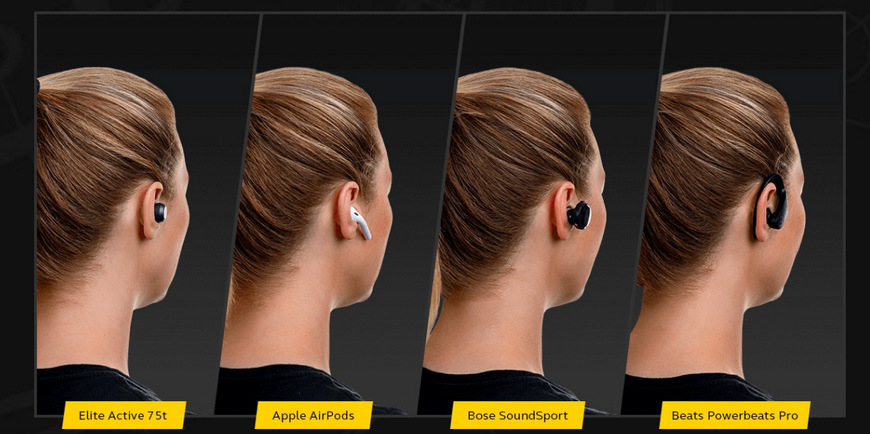 Sluchátka Jabra Elite Active 75t šedá