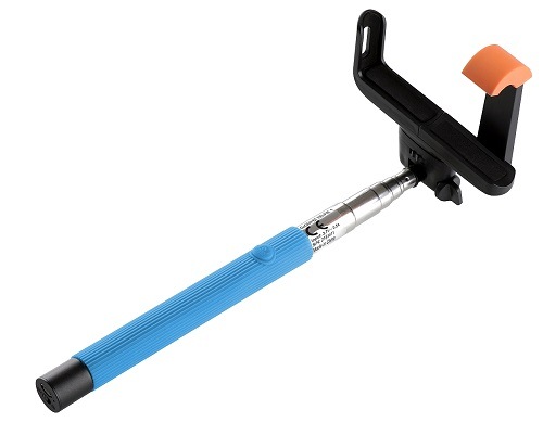 Selfie tyč GoGEN 2 teleskopická, bluetooth modrá