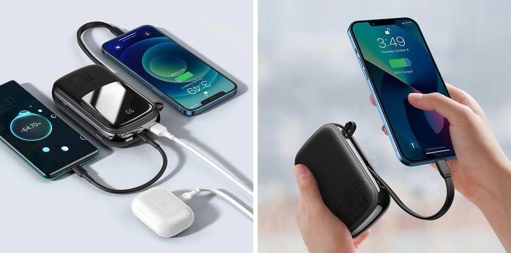 Powerbanka Baseus Qpow 20000mAh 20W Lightning kabel černá Baseus Qpow