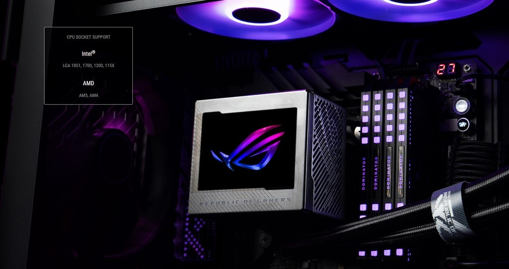 Vodní chladič Asus ROG RYUJIN III 240 ARGB White Asus ROG Ryujin III 240 ARGB White