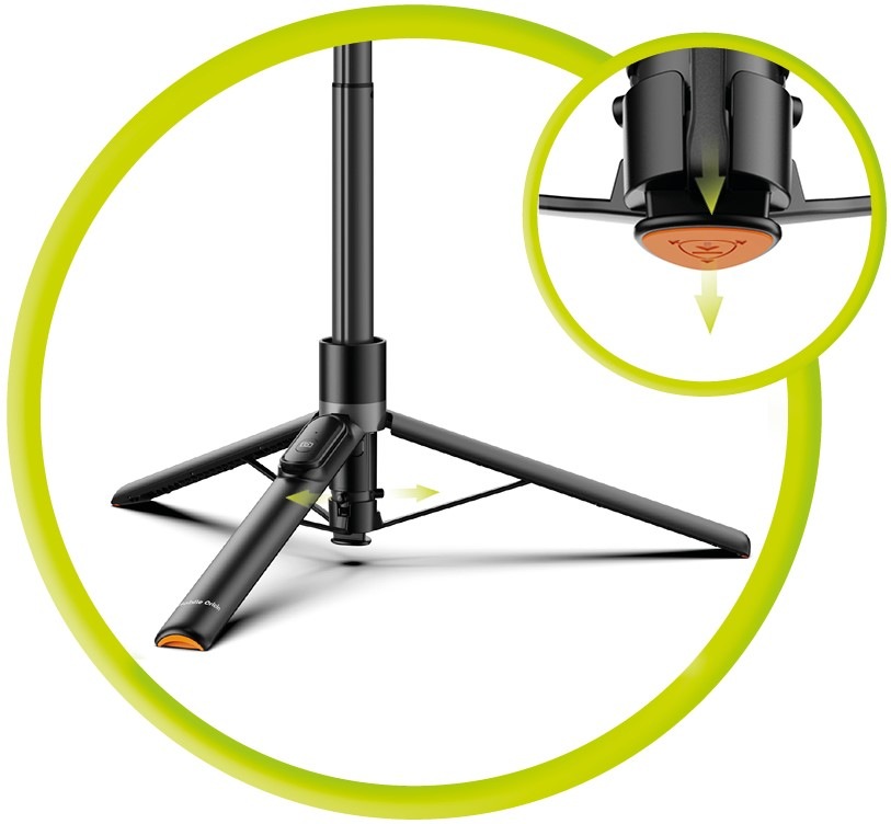 Selfie tyč Mobile Origin Magnetic Selfie Stick Tripod S2 černá Selfie tyč Mobile Origin Magnetic Selfie Stick Tripod S2 černá
