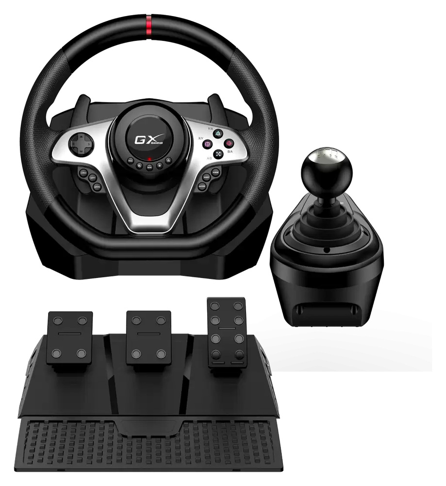 Volant Genius GX Gaming SpeedMaster X1 - PC, PS 3/4, Xbox One černý Volant Genius GX Gaming SpeedMaster X1 kompletní sada