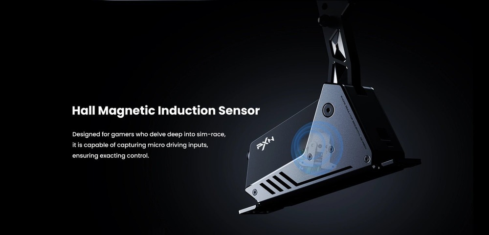 Řadící páka PXN SF SMG Shifter Sequential černá Rozbor vnitřních součástí řadicí páky poukazující na integrovaný Hallův senzor.