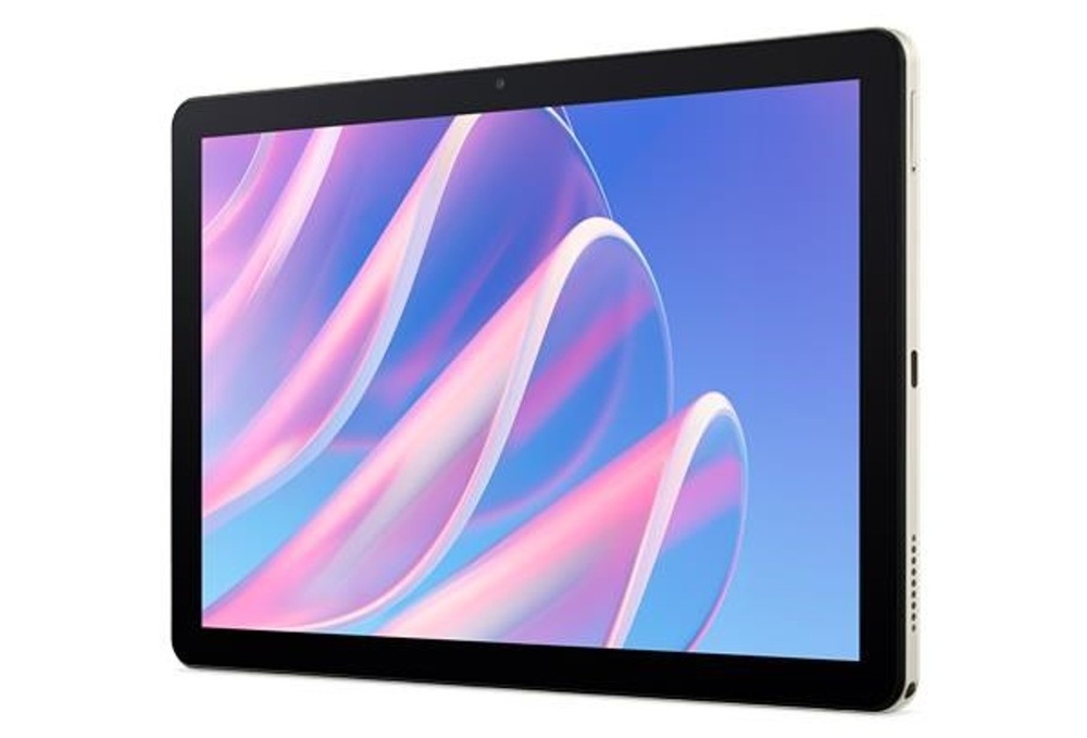 Dotykový tablet Acer Iconia A10 (A10-31M-A4V5) 4 GB / 128 GB stříbrný Tablet Acer Iconia A10 (A10-31M-A4V5) zepředu zapnutý