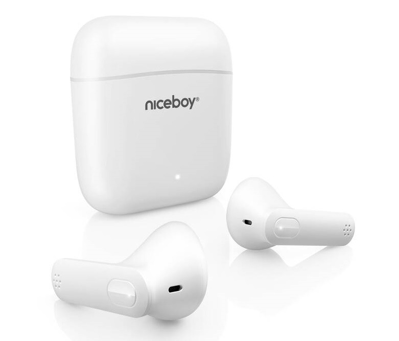 Sluchátka Niceboy HIVE Beans bílá