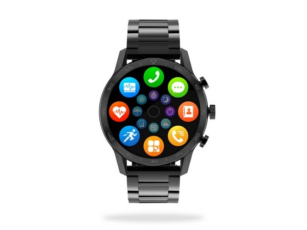 Chytré hodinky ARMODD Silentwatch 4 Pro černá s černým koženým řemínkem + silikonový řemínek