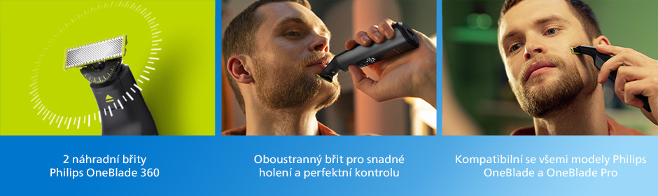 Náhradní hlavice Philips OneBlade 360 QP420/50, 2 ks