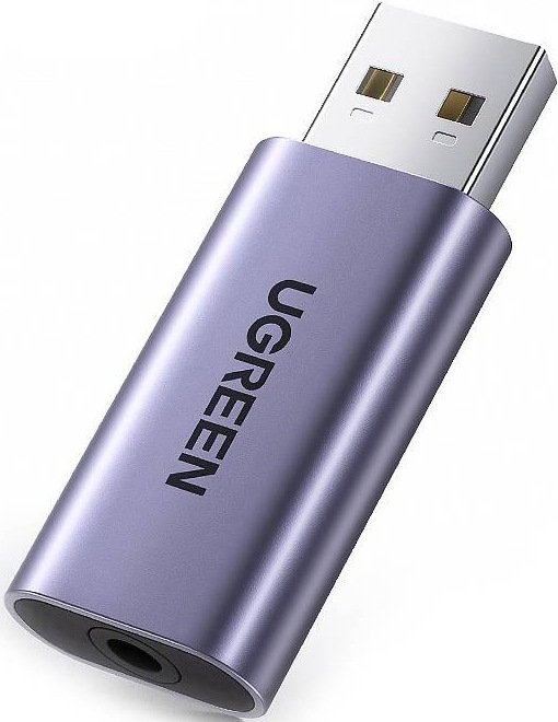 UGREEN USB / 3,5mm Jack, šedá
