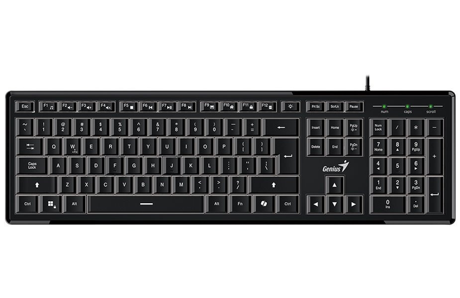 Klávesnice Genius Slimstar 820, Copilot, CZ/SK layout černá