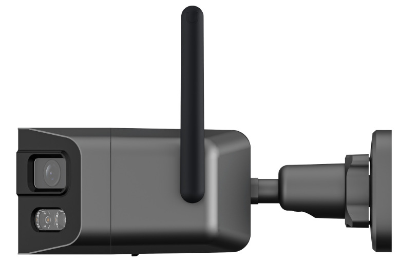 IP kamera Tesla SecureQ SC35 černá Detail IP kamery Tesla Smart SecureQ SC35 z boční strany