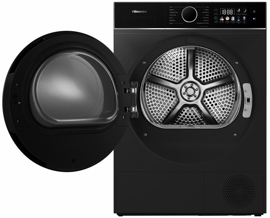 Sušička prádla Hisense DH3I802BBCD černá Sušička prádla Hisense DH3I802BBCD displej detail