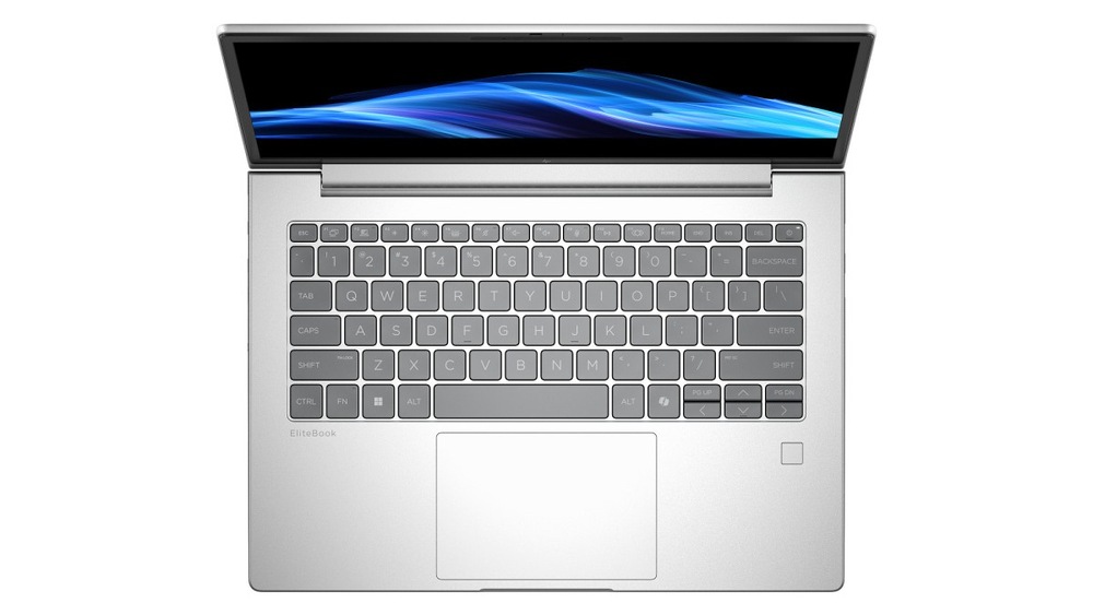 Notebook HP Elitebook 6 G2a 14" stříbrný Pohled shora na klávesnici notebooku HP Elitebook 6 G2a 14"