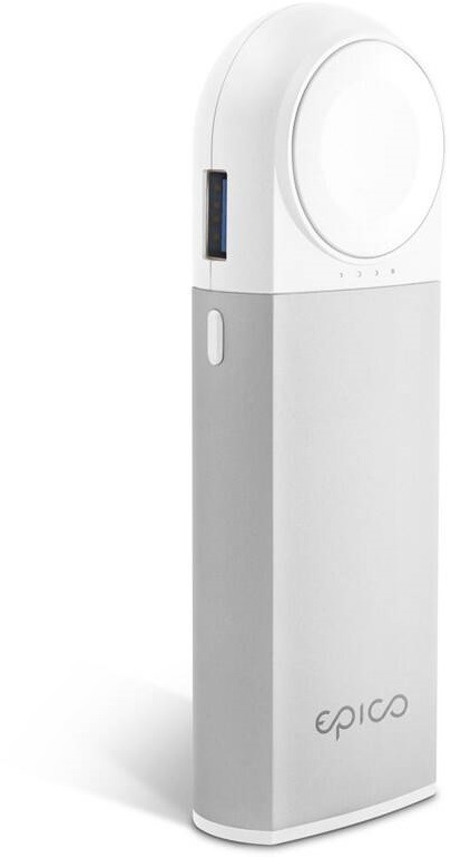 Powerbank Epico 5200 mAh pro Apple Watch (9915102100015) stříbrná