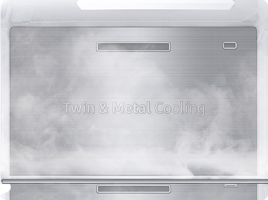 Americká lednice Samsung RS66DG815CSLEF stříbrná Kovová deska Metal cooling